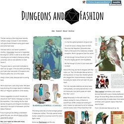 Dungeons and Fashion