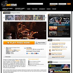 Dungeons and Dragons Online Review, Download, Guide, Cheats & Walkthrough