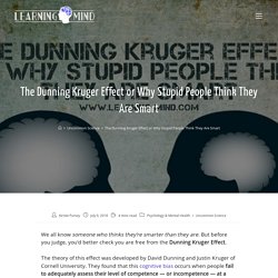 The Dunning Kruger Effect or Why Stupid People Think They Are Smart - Learning Mind