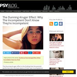 Dunning-Kruger Effect: Why People Remain Incompetent