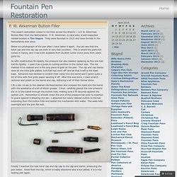 Duofold « Fountain Pen Restoration