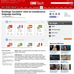 Duolingo 'incubator' aims to crowdsource language teaching