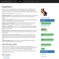 dupeGuru - Duplicate file scanner