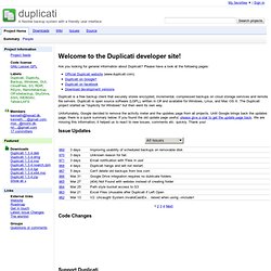 duplicati - A flexible backup system with a friendly user interface