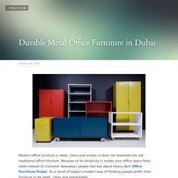 Durable Metal Office Furniture in Dubai