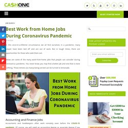 Best Work from Home Jobs During Coronavirus Pandemic