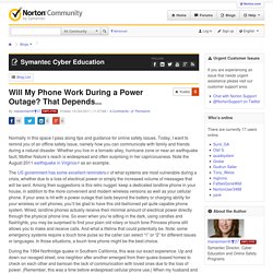 Will My Phone Work During a Power Outage? That Depends... | Norton Community