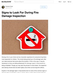 Signs to Look For During Fire Damage Inspection