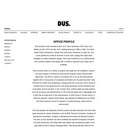 DUS Architects Amsterdam -