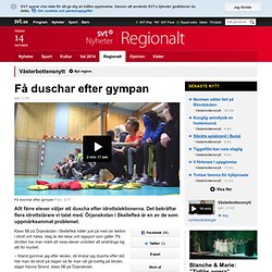 Få duschar efter gympan