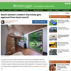 Dutch woman's modern tiny house gets approval from local council