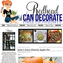Julie's Easy (Dutch) Apple Pie - redheadcandecorate.com