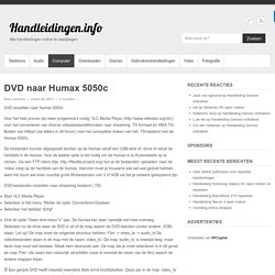 DVD naar Humax 5050c