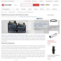DWDM Active Systems With EDFAs & DCMs