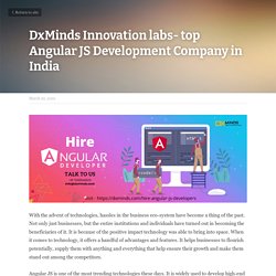 DxMinds Innovation labs- top Angular JS Development Company in India