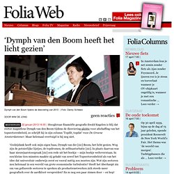 Foliaweb: ‘Dymph van den Boom heeft het licht gezien"