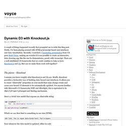 Dynamic D3 with Knockout.js
