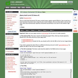Dynamic Drive CSS Library- jQuery Multi Level CSS Menu #2