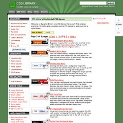 Dynamic Drive CSS Library- Horizontal CSS Menus
