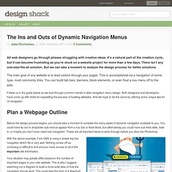 The Ins and Outs of Dynamic Navigation Menus