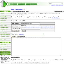 Dynamic Drive Email Riddler- email encryption script and tool