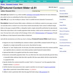 Featured Content Slider v2.4