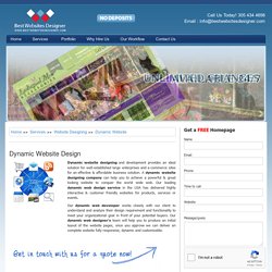 Dynamic Website Design Services Company USA
