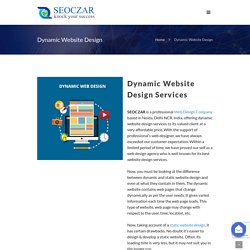 Dynamic Website Design