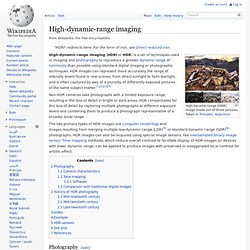 High-dynamic-range imaging