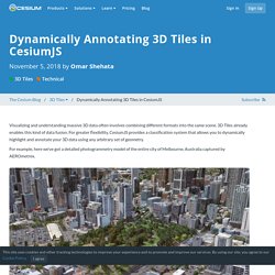 Dynamically Annotating 3D Tiles in CesiumJS