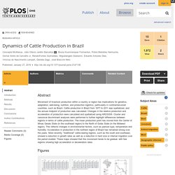 PLOS 27/01/16 Dynamics of Cattle Production in Brazil
