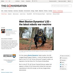 Meet Boston Dynamics' LS3 – the latest robotic war machine