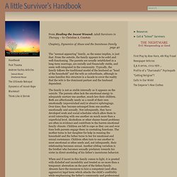 Dynamics of Incest Abuse « A little Survivor's Handbook