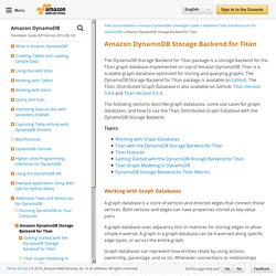 Amazon DynamoDB Storage Backend for Titan