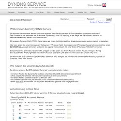 DynDns Updater - Feste IP-Adresse für NAS mit Dynamic-DNS Dienst