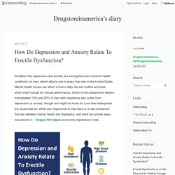 How Do Depression and Anxiety Relate To Erectile Dysfunction? - Drugstoreinamerica’s diary