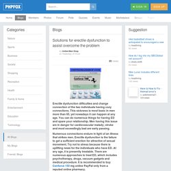 Solutions for erectile dysfunction to assist overcome the problem » Social Networking Community