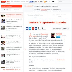 Dyslexie: A typeface for dyslexics - TNW Shareables