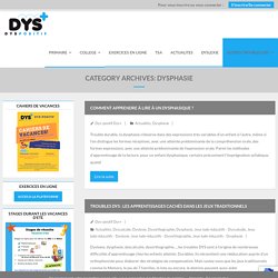 Dysphasie - DYS-POSITIF