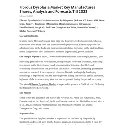 Fibrous Dysplasia Market Key Manufactures Shares, Analysis and Forecasts Till 2023 – Telegraph