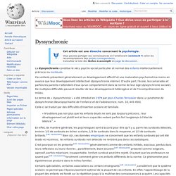 Dyssynchronie