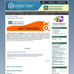 E-Ciencias de la Información, revista electrónica de la Universidad de Costa Rica