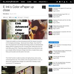 E Ink’s Color ePaper up close