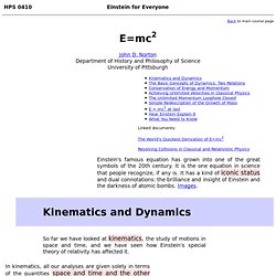 E= mc^2