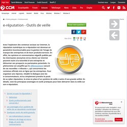 e-réputation - Outils de veille