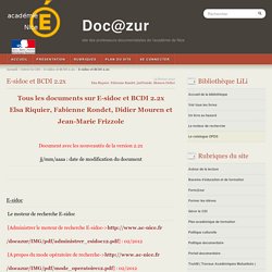 Doc@zur : tout sur e-sidoc et bcdi