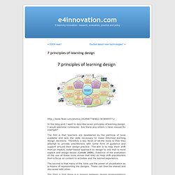 Blog Archive » 7 principles of learning design