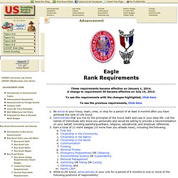 Eagle Rank Requirements - 2012