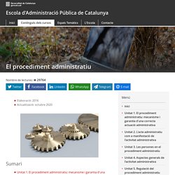 EAPC Wiki - El procediment administratiu