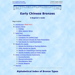 Early Chinese Bronzes